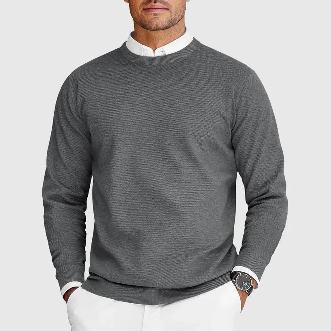 Heritage Harlington Knit Crew - Balanced warmth, modern ease