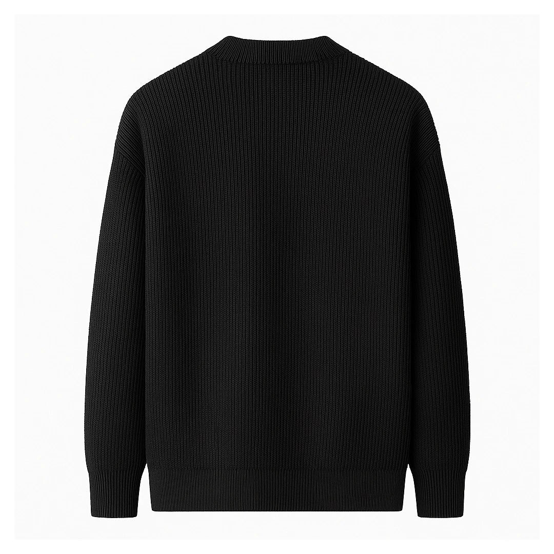 Refined UrbanEase Knit Crew Sweater – Effortless Warmth & Modern Simplicity