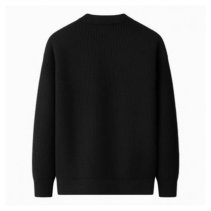 Refined UrbanEase Knit Crew Sweater – Effortless Warmth & Modern Simplicity