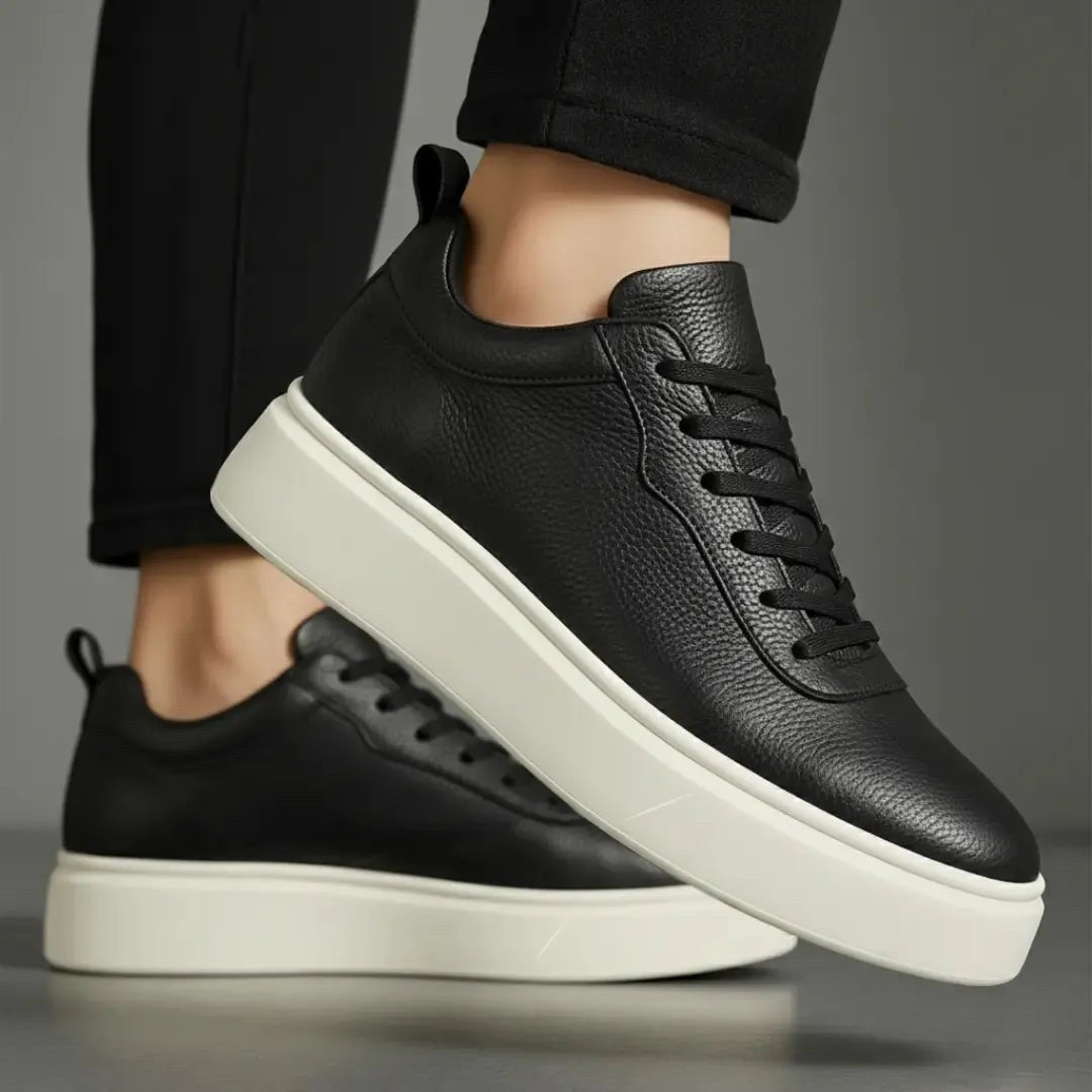 Sterling Classic Leather Trainers + Free Premium Insole