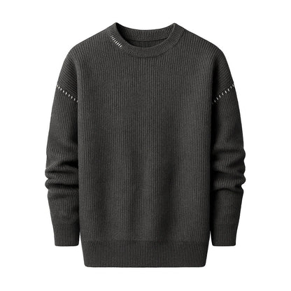 Refined UrbanEase Knit Crew Sweater – Effortless Warmth & Modern Simplicity