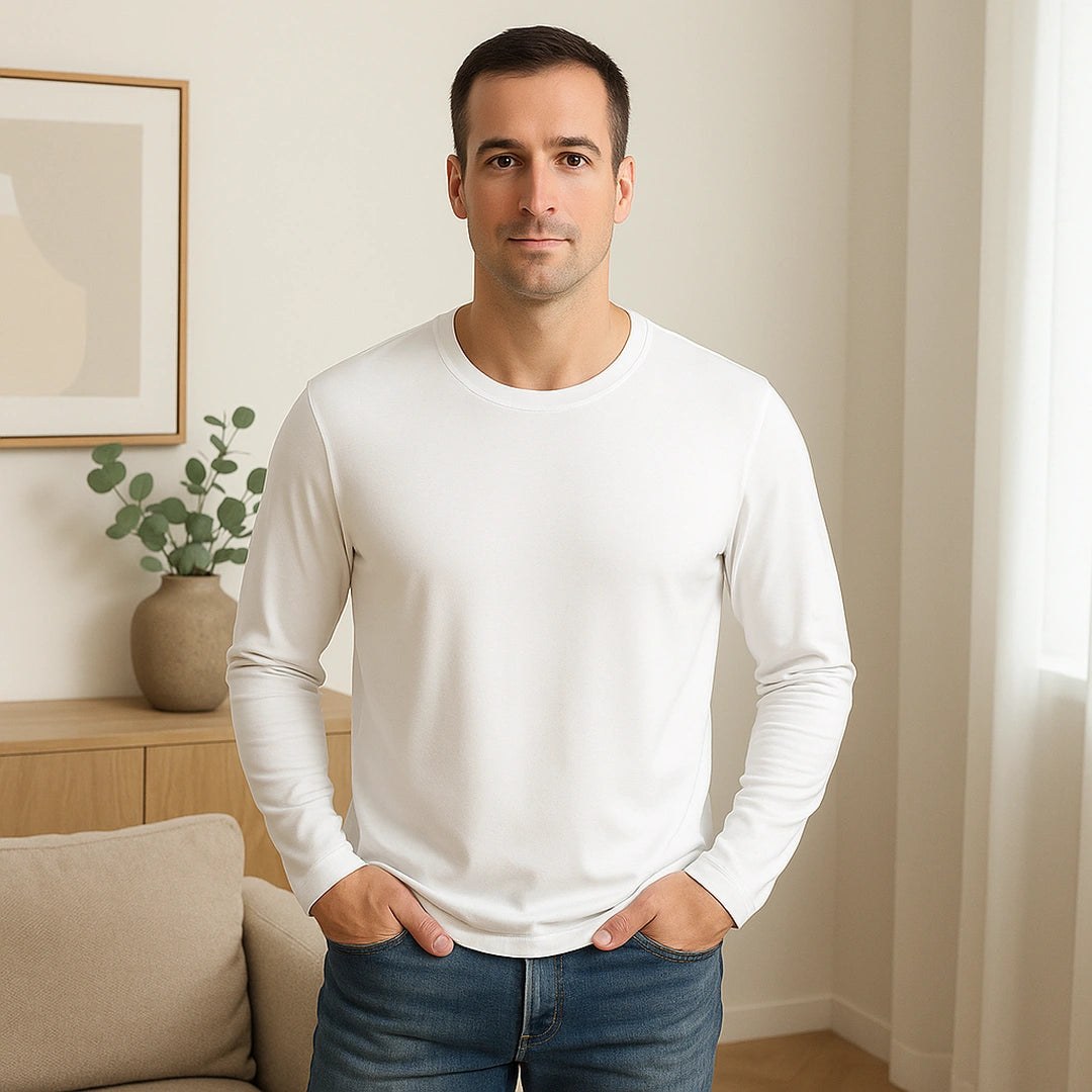 Men’s Premium Lenzing Modal Long Sleeve Tee – Comfort, Style & Lightness in Every Touch