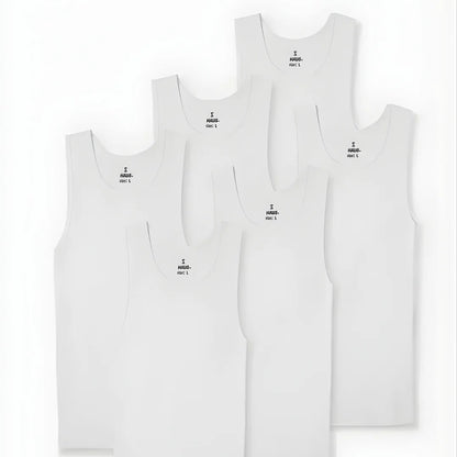 Premium Ultra-Soft Cotton Fitted Vest Top 3-Pack Bundle