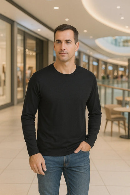 Men’s Premium Lenzing Modal Long Sleeve Tee – Comfort, Style & Lightness in Every Touch