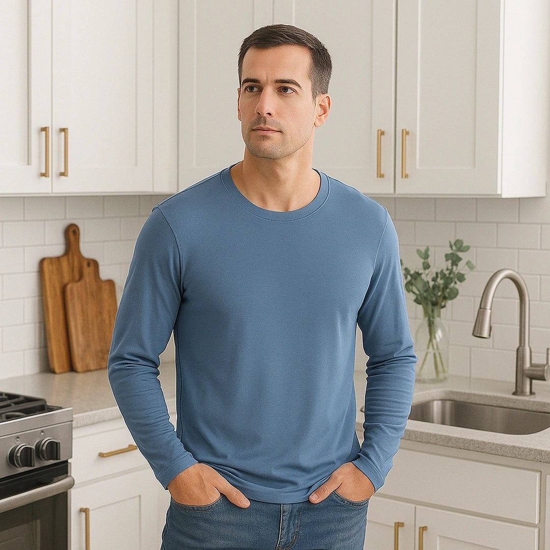 Men’s Premium Lenzing Modal Long Sleeve Tee – Comfort, Style & Lightness in Every Touch