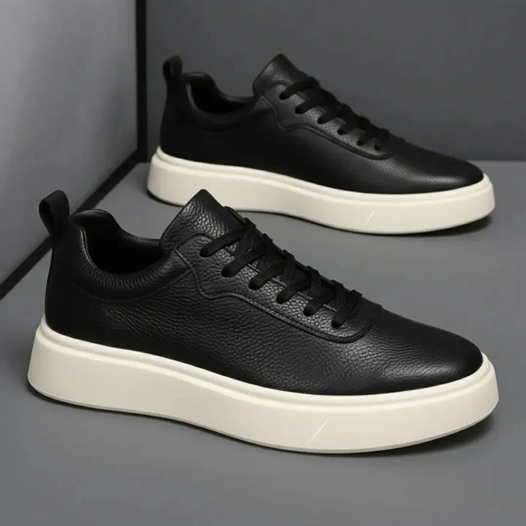 Sterling Classic Leather Trainers + Free Premium Insole