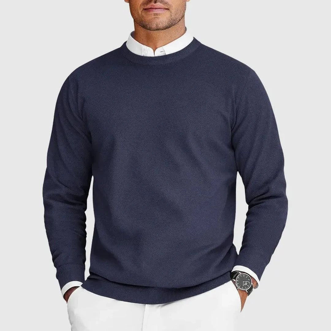 Heritage Harlington Knit Crew - Balanced warmth, modern ease
