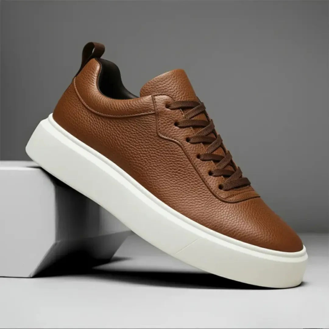 Sterling Classic Leather Trainers + Free Premium Insole